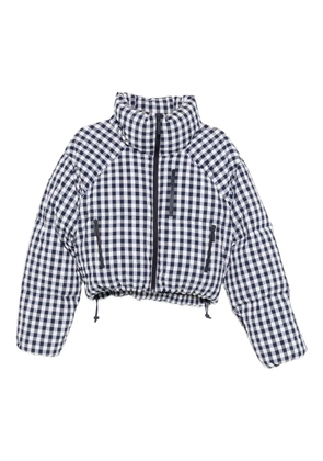 Cordova Cortina checkered puffer ski jacket - White