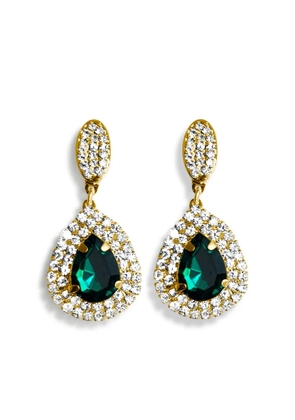 HZMER JEWELLERY rhinestone-embellished earrings - Gold