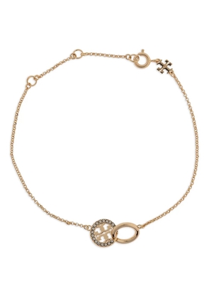 Tory Burch logo-charm bracelet - Gold