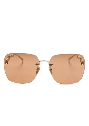 Gucci Eyewear square-frame sunglasses - Gold