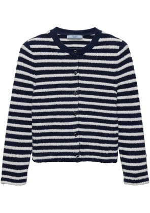 Prada bouclé cardigan - White