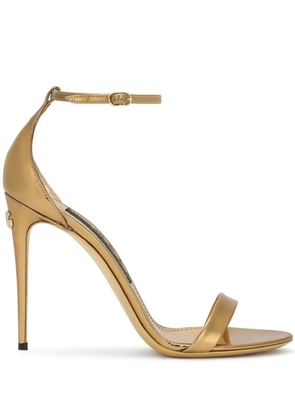 Dolce & Gabbana Keira metallic sandals - Gold
