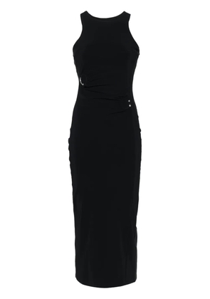Patrizia Pepe piercing-detail midi dress - Black
