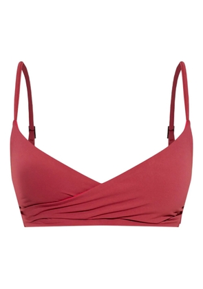 Bond-eye wrap bikini top - Red