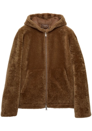 Prada shearling jacket - Brown