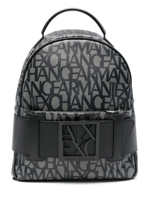 Armani Exchange logo-print backpack - Black