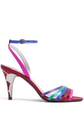 Valentino Garavani 85mm Ladycrush satin sandals - Pink