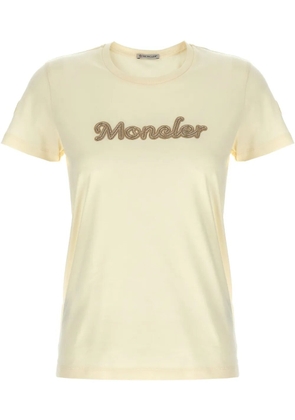 Moncler logo embroidery t-shirt - White
