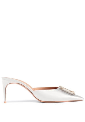 Malone Souliers Mona 70mm leather mules - White
