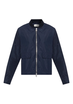 Officine Generale Nathane zip-up bomber jacket - Blue