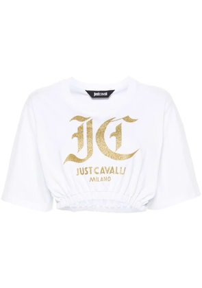 Just Cavalli logo-print cotton T-shirt - White