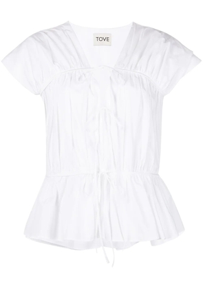 TOVE Thea ruffle top - White