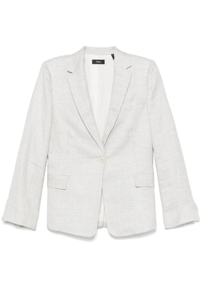 Theory houndstooth-pattern blazer - White