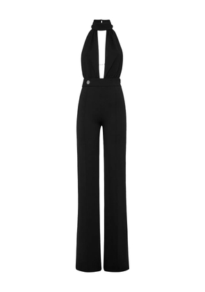 Philipp Plein Fatale halterneck jumpsuit - Black