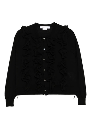 Comme Des Garçons ruched cardigan - Black