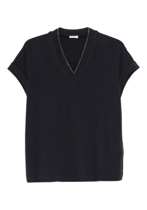 Brunello Cucinelli V-neck T-shirt - Blue