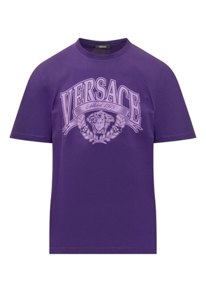 Versace medusa-emblem T-shirt - Purple