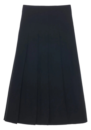Studio Nicholson pleated asymmetric skirt - Black