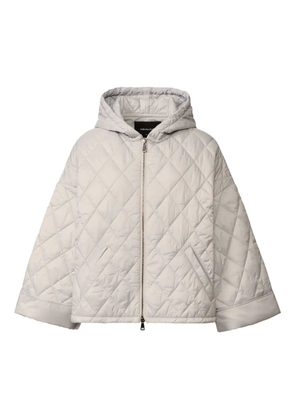 Fabiana Filippi quilted hooded jacket - Grey