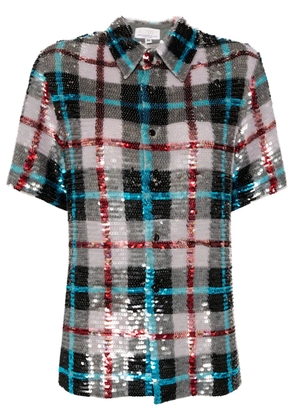 Ashish sequin-embellishment cotton shirt - Blue