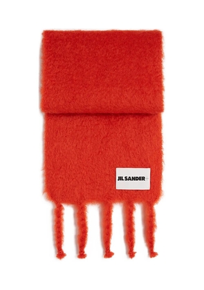 JIL SANDER+ mohair-blend scarf - Red