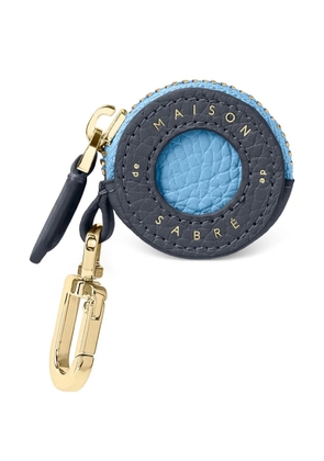 MAISON de SABRÉ embossed leather airtag charm - Blue