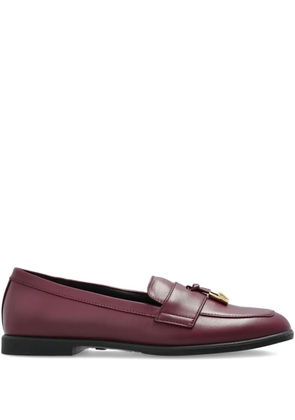 Furla leather loafers - Purple