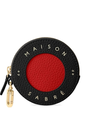 MAISON de SABRÉ zip hardware leather coin purse - Black