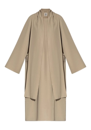 By Malene Birger draped open-front coat - Neutrals