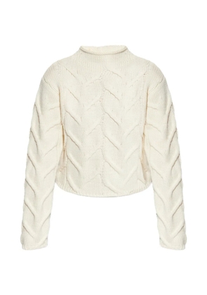 FRAME cable-knit roll-neck sweater - Neutrals