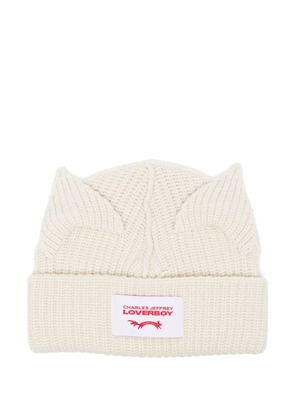 Charles Jeffrey Loverboy chunky ears beanie - Neutrals