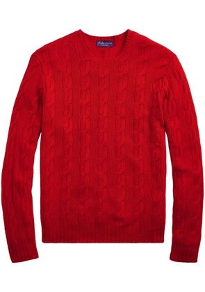 Ralph Lauren Purple Label cable-knit cashmere sweater - Red