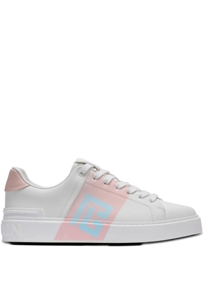 Balmain B-Court panelled sneakers - White