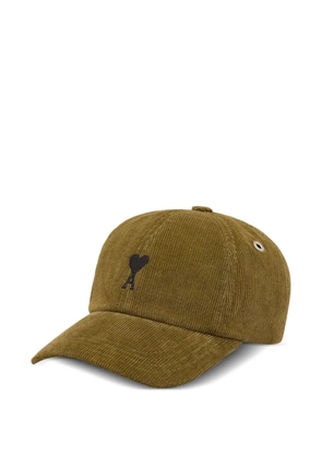 AMI Paris corduroy baseball cap - Green