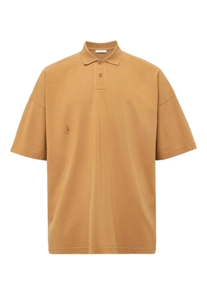JW Anderson anchor-print polo shirt - Brown