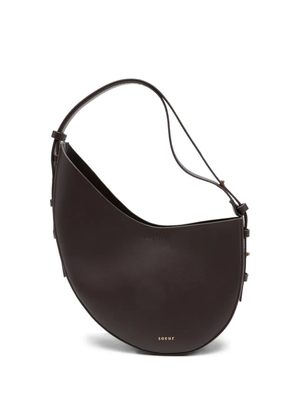 Soeur crescent-shape leather shoulder bag - BOR09 DARK BURGUNDY