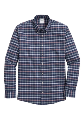 Brooks Brothers plaid button-down collar shirt - Blue