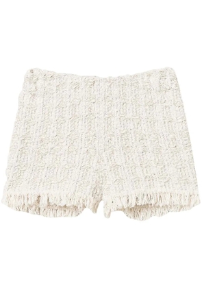 TWINSET lurex jacquard shorts - Neutrals