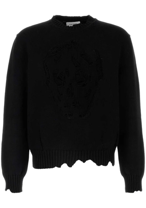 Alexander McQueen Distressed Skull sweater - Black