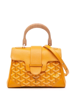 Goyard Pre-Owned 2018 Mini Goyardine Saigon Souple satchel - Yellow