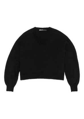 Bimba y Lola v-neck balloon-sleeve sweater - Black