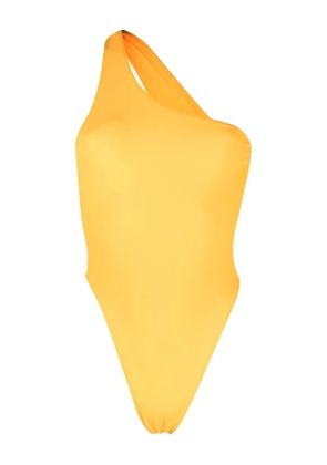 Louisa Ballou Plunge one-shoulder cut-out swimsuit - Orange