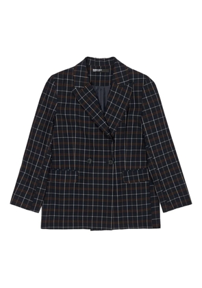 Bimba y Lola double-breasted checked blazer - Blue