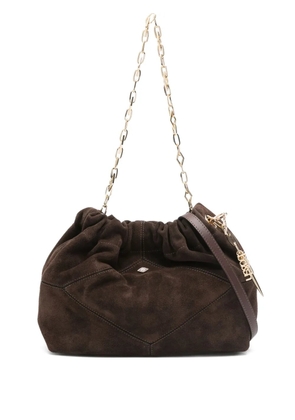 Ba&Sh mini June suede tote bag - Brown