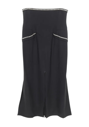 CHANEL Pre-Owned camellia button skirt suit - Black