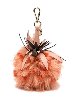 FENDI leather keychain - Orange