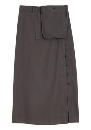 LEMAIRE buttoned skirt - Brown