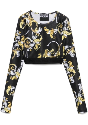 Versace Jeans Couture Barocco-print top - Black