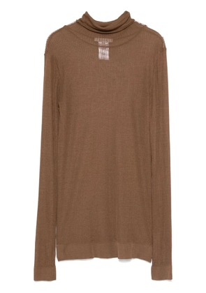LEMAIRE high-neck sweater - Brown