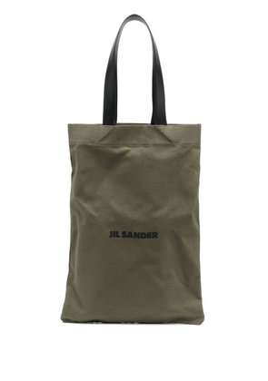 Jil Sander logo-print tote bag - Green